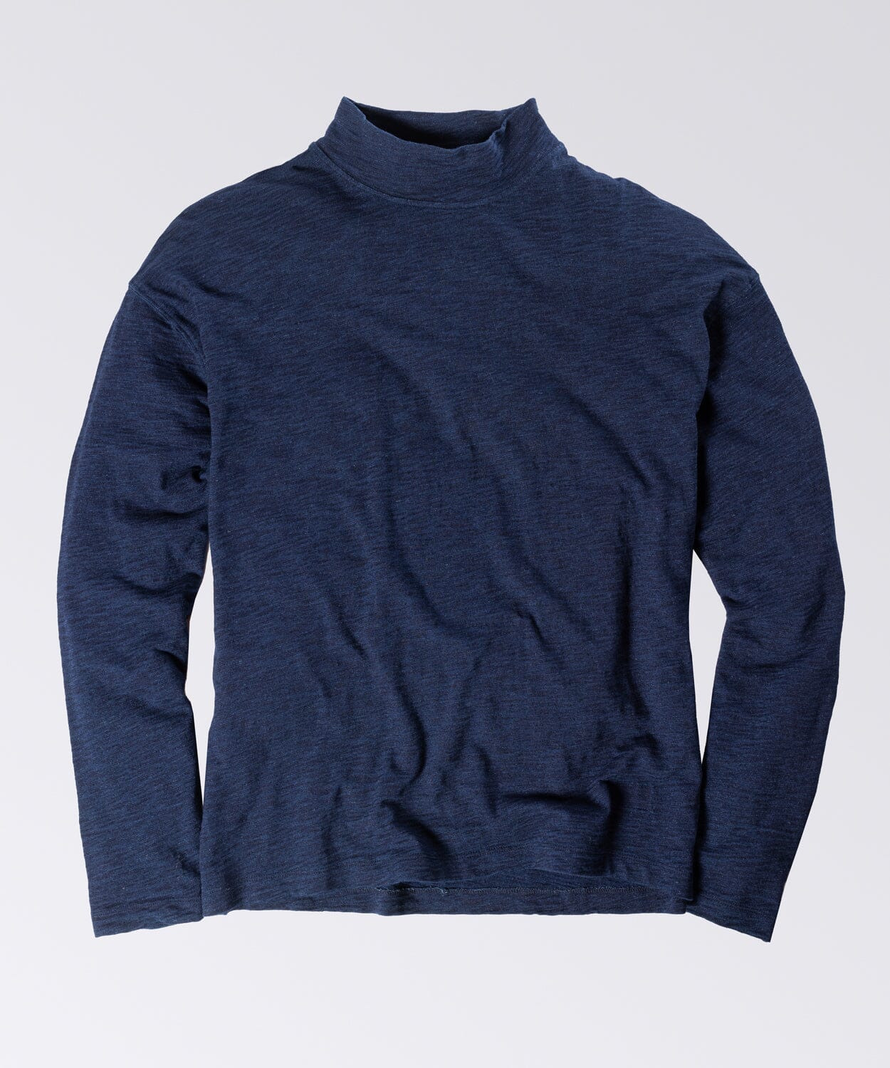 Indigo Mock Neck Shirt - OOBE Brand