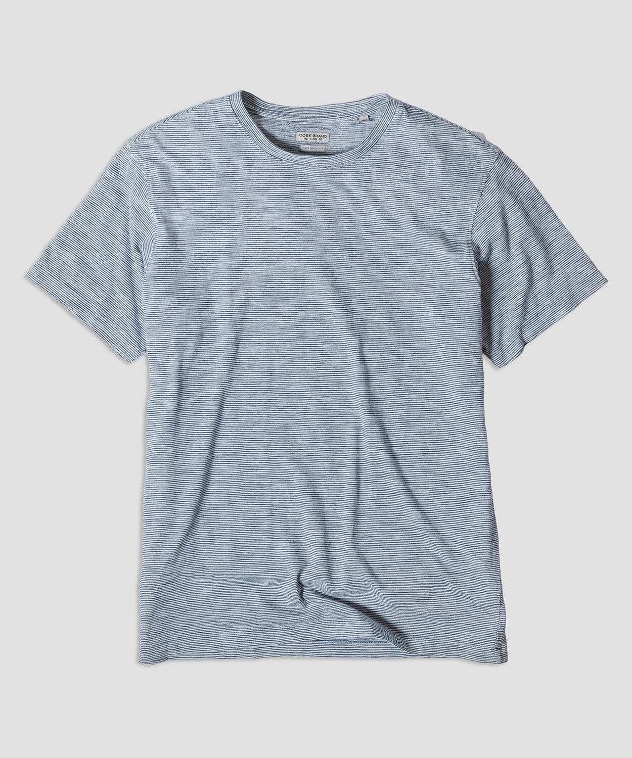 Pinckney Indigo Stripe Tee Tees OOBE BRAND Indigo White Stripe S 
