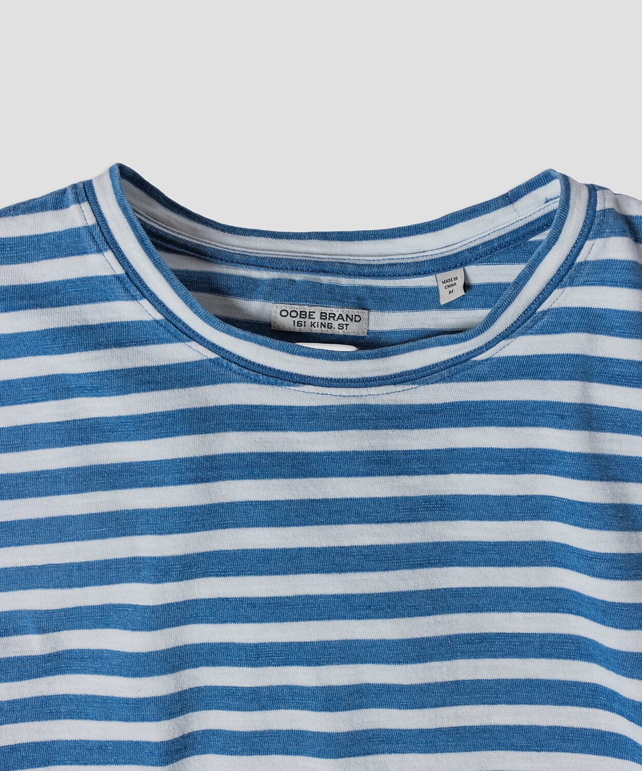 Pinckney Indigo Cabana Stripe Tee Tees OOBE BRAND 