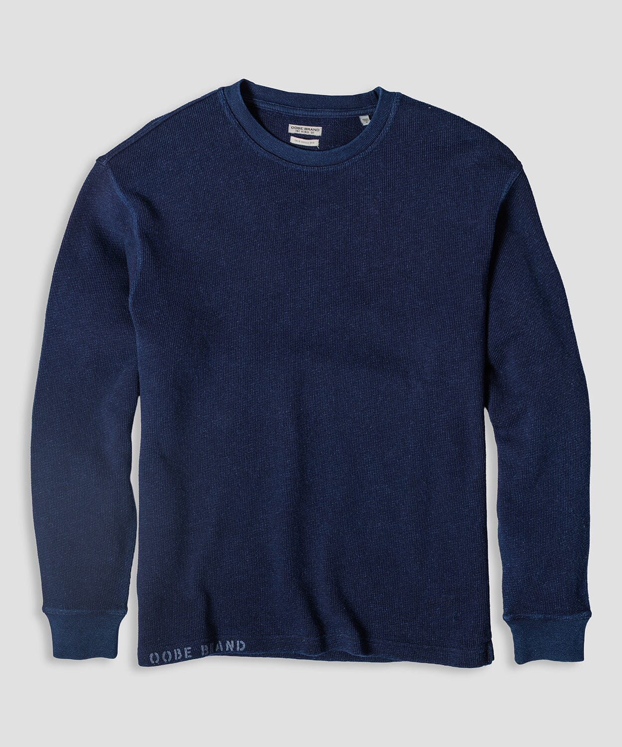 Ashley Long Sleeve Crew Knits OOBE BRAND Dark Indigo S 