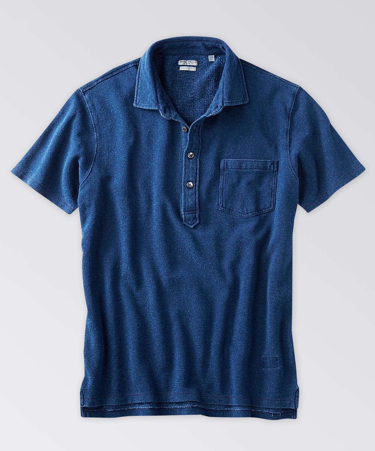 Fairfield Indigo Pocket Polo Polo Shirts OOBE BRAND Blue Ridge Indigo XS 