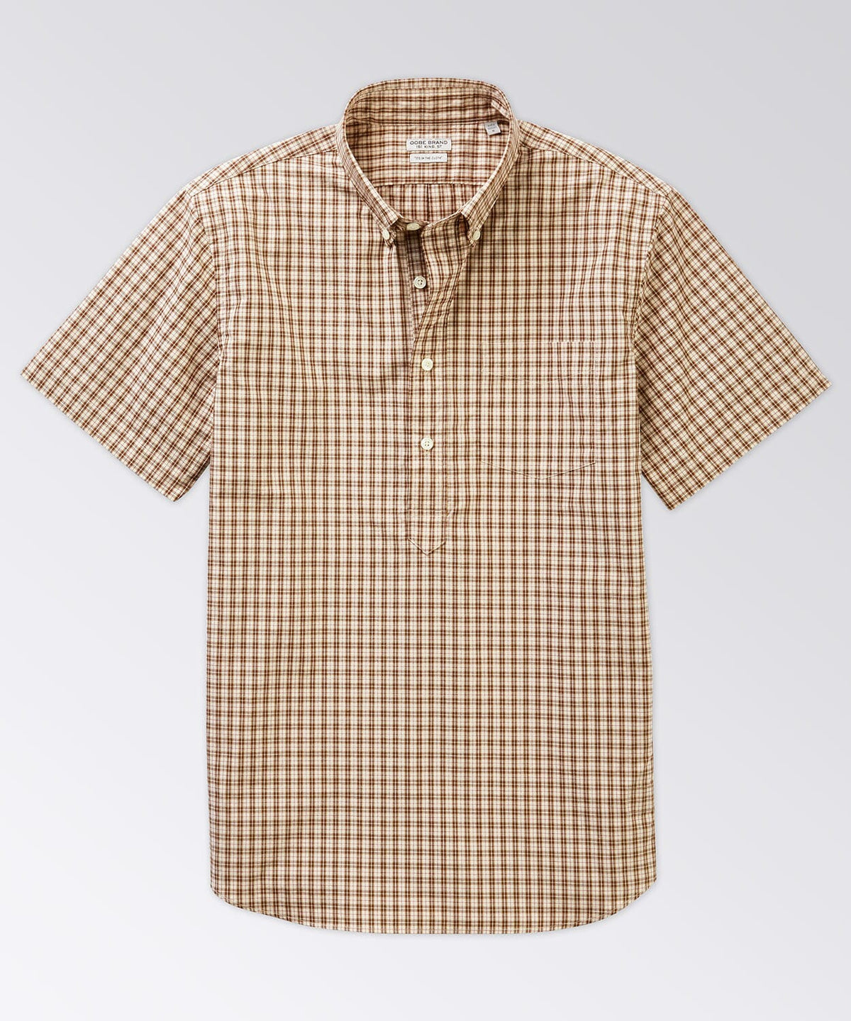 Warren Short Sleeve Popover Button Downs OOBE BRAND Port Ivory S 