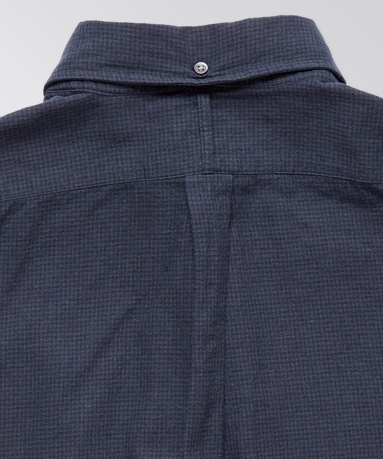 King Street Navy Micro Check Shirt