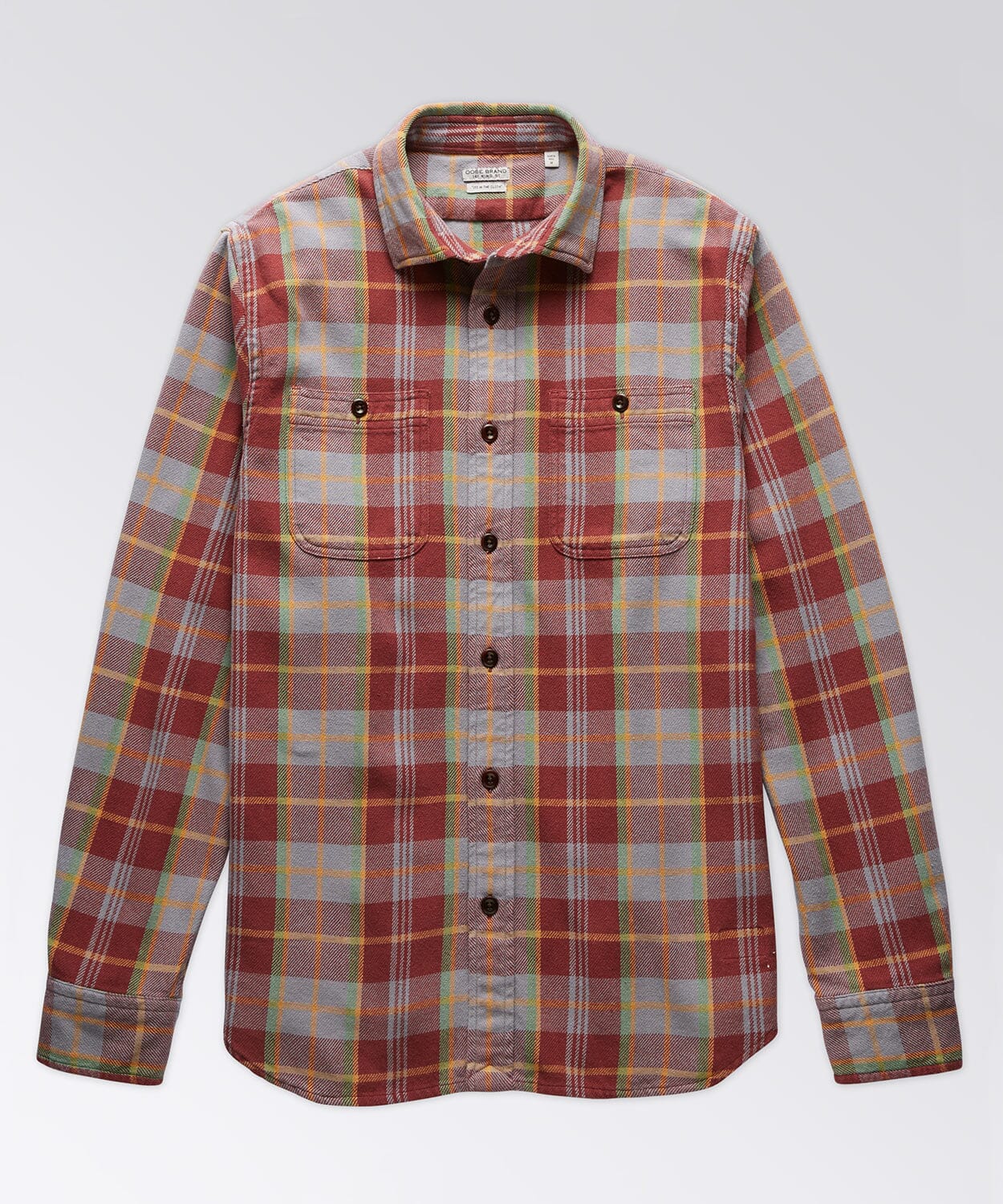 Aspen Flannel Shirt in Red and Green L / Red/Green