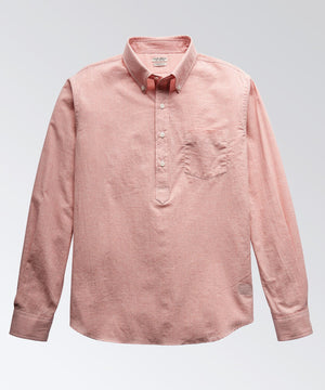 Warren Long Sleeve Popover Button Downs OOBE BRAND Rose Check L 
