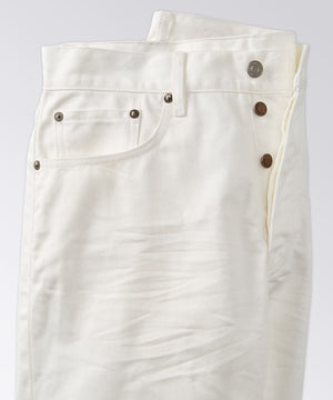 side of mens button jeans