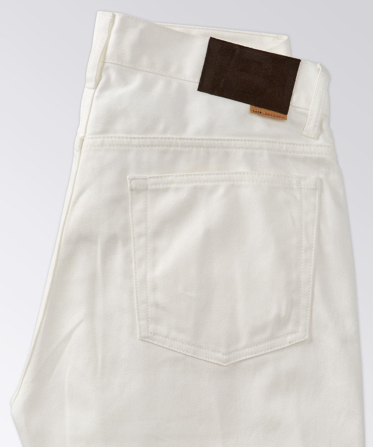 back of mens button jeans