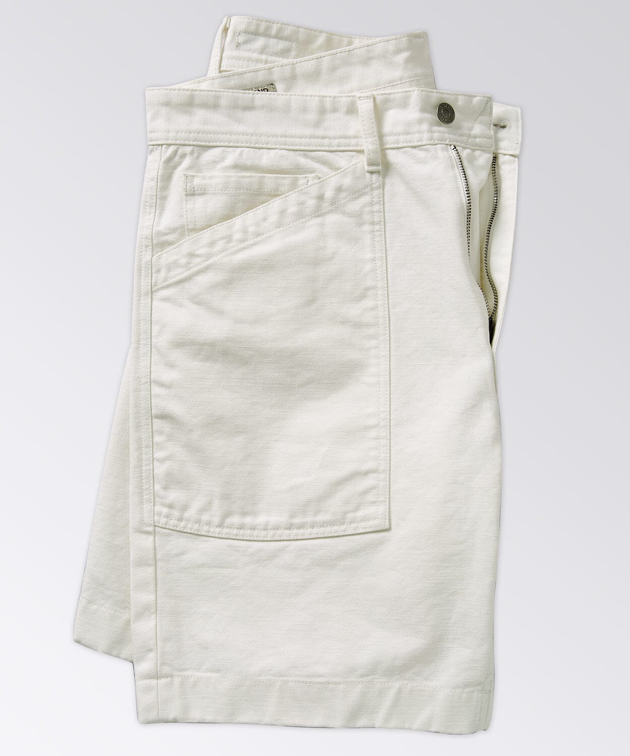 side of mens canvas shorts