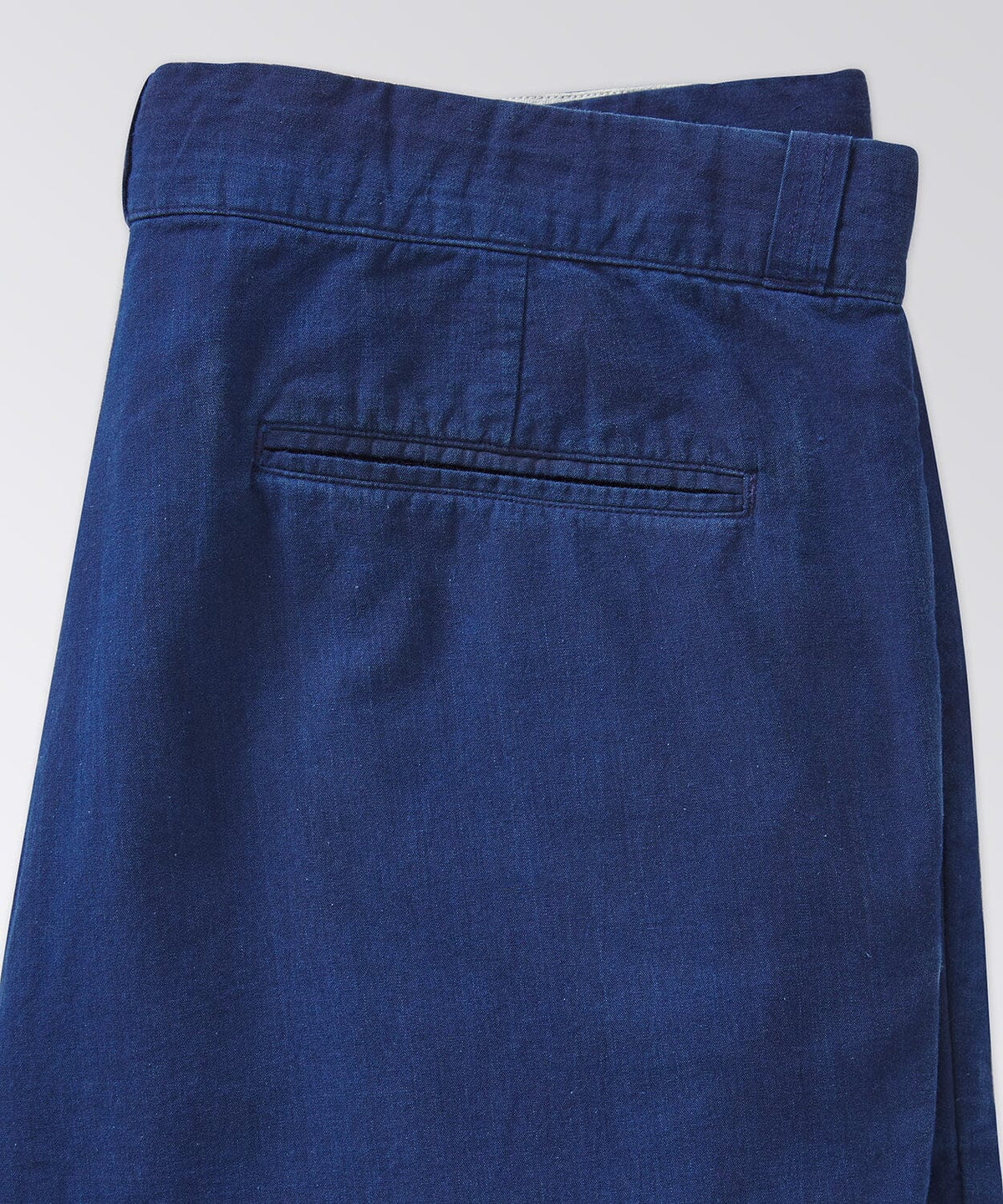 back of blue shorts for men