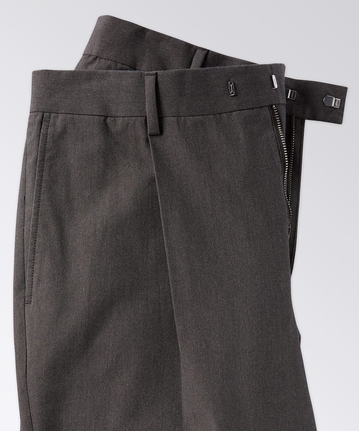 Close Up of Side Pocket and Single Pleat