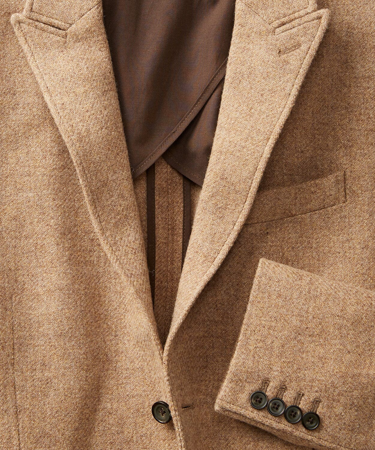 Peak Lapel Tweed Blazer