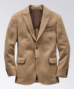 Peak Lapel Tweed Blazer - OOBE BRAND