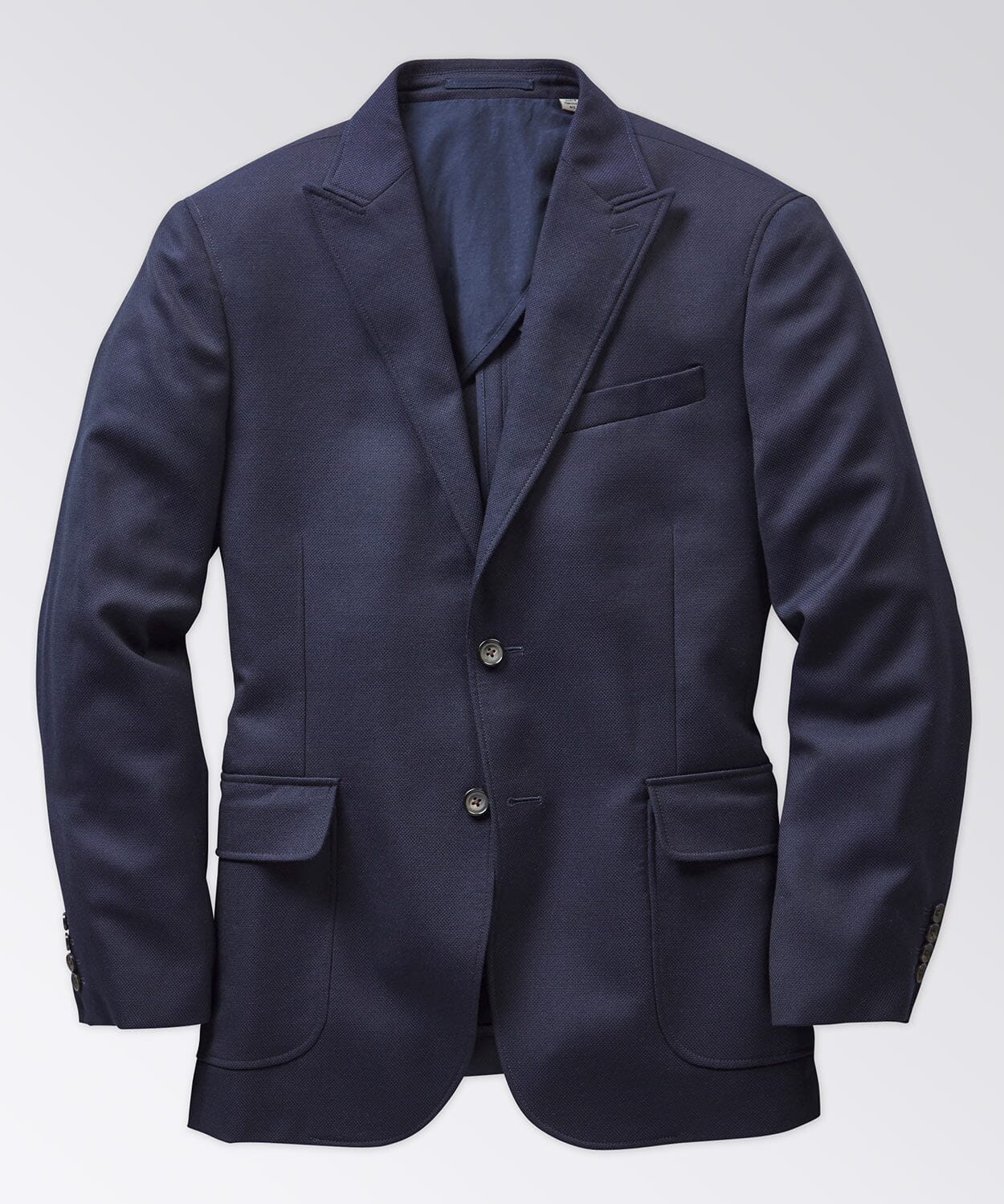 Peak Lapel Blazer Sport Coats & Blazers OOBE BRAND True Navy 40" Long