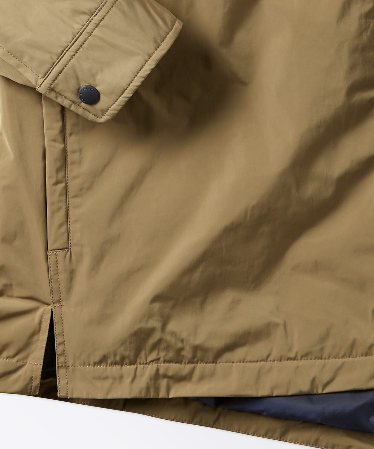 detail of a mens shirt jacket
