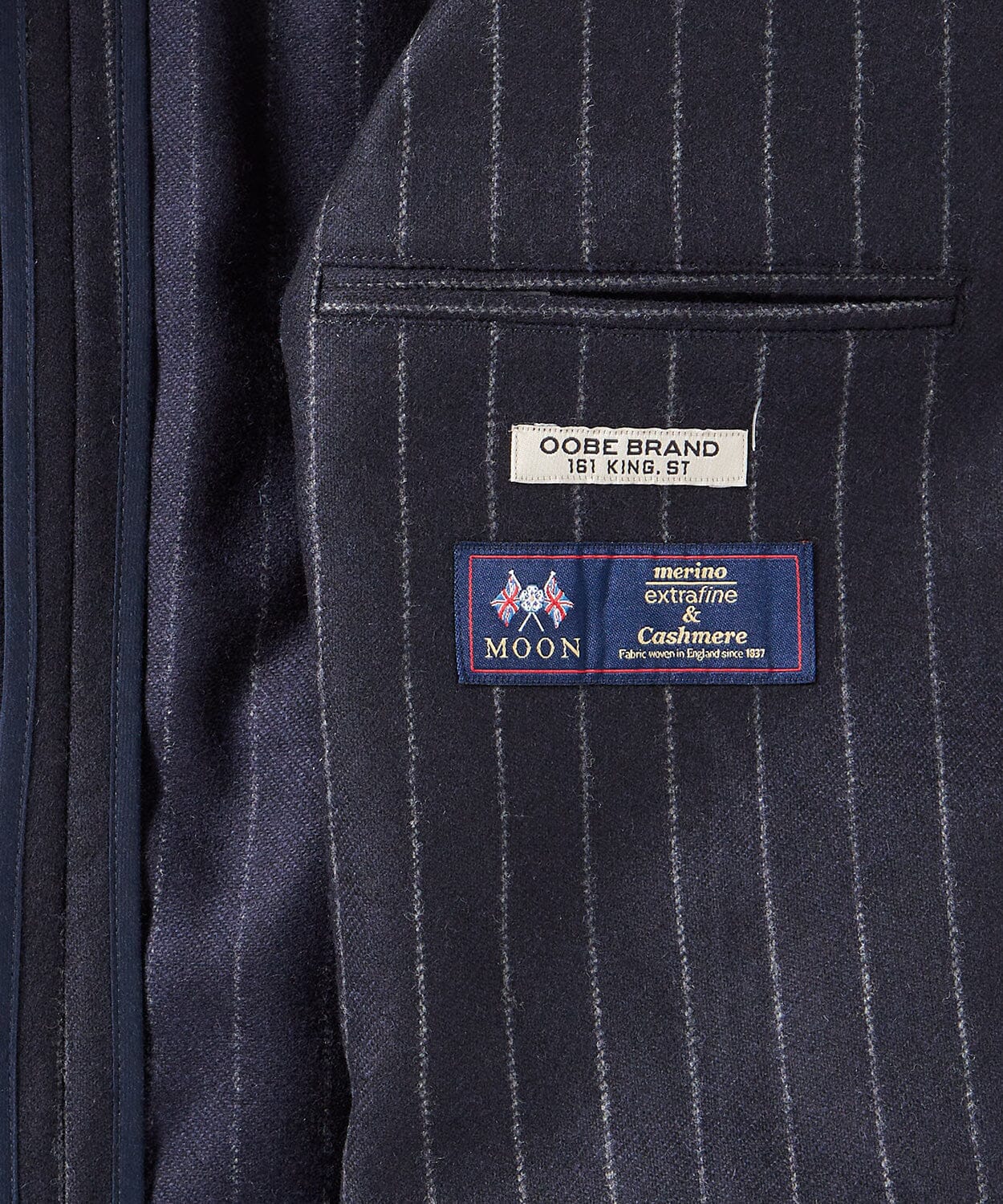 mens striped sport jacket - details