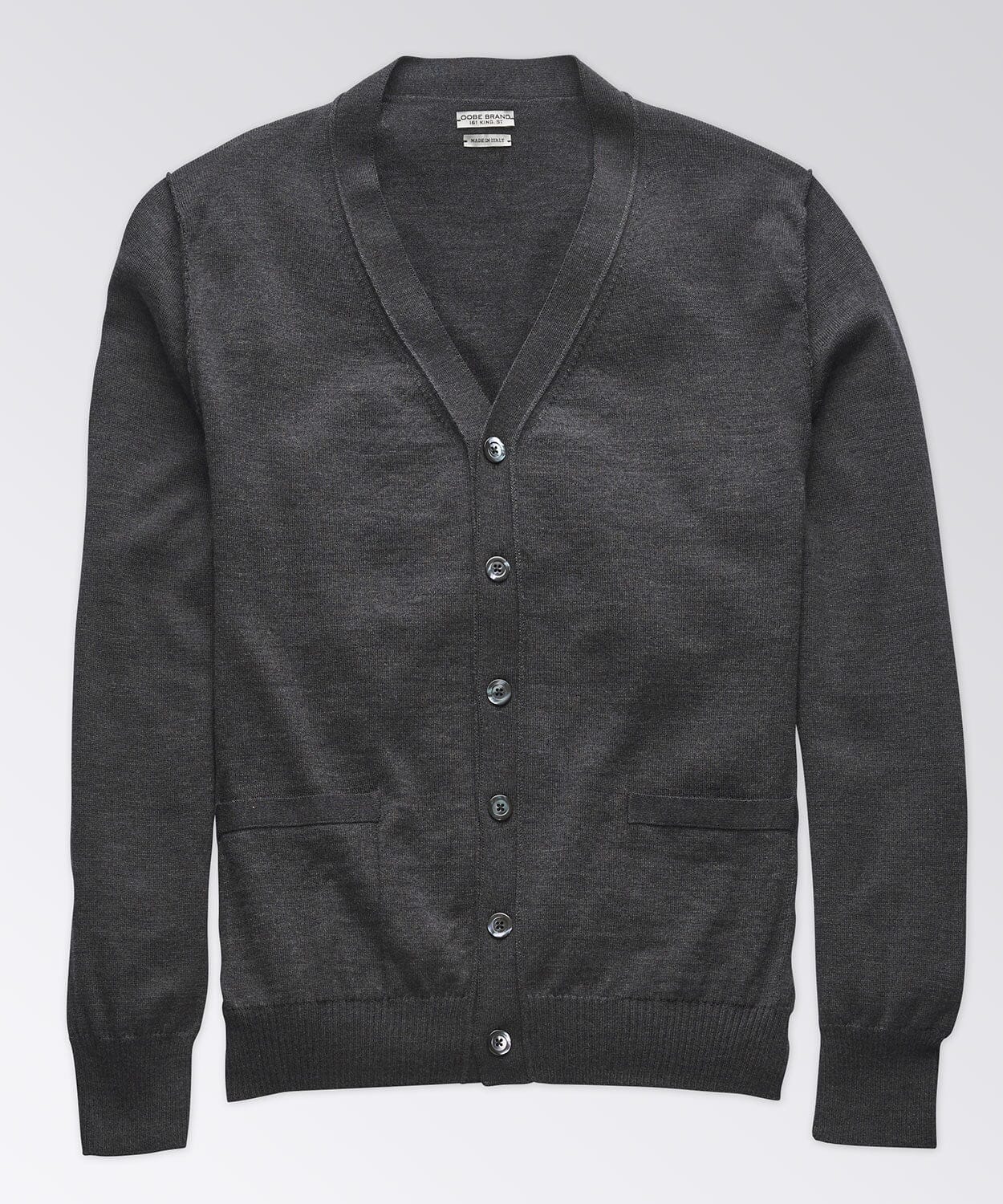 Ashworth Cardigan Sweaters OOBE BRAND Flint Grey S 