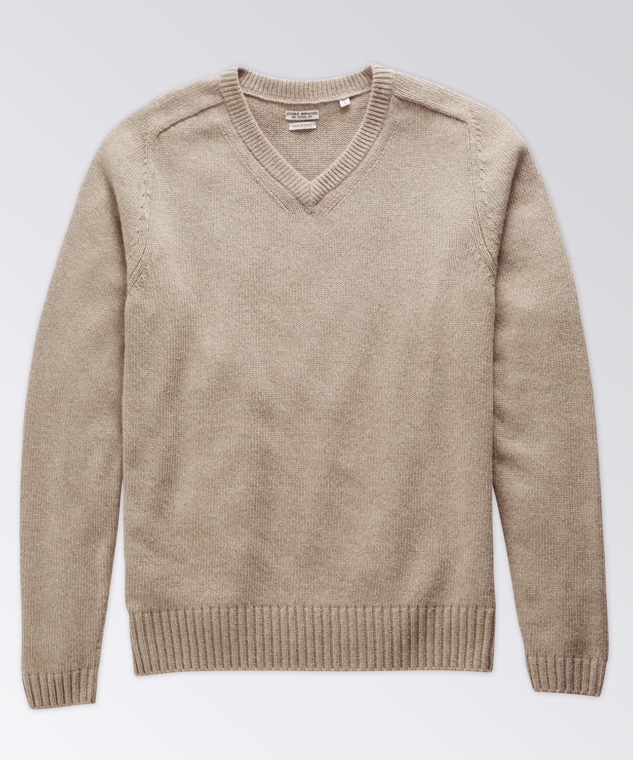 Dresdon V-Neck Sweater Sweaters OOBE BRAND Grey S 