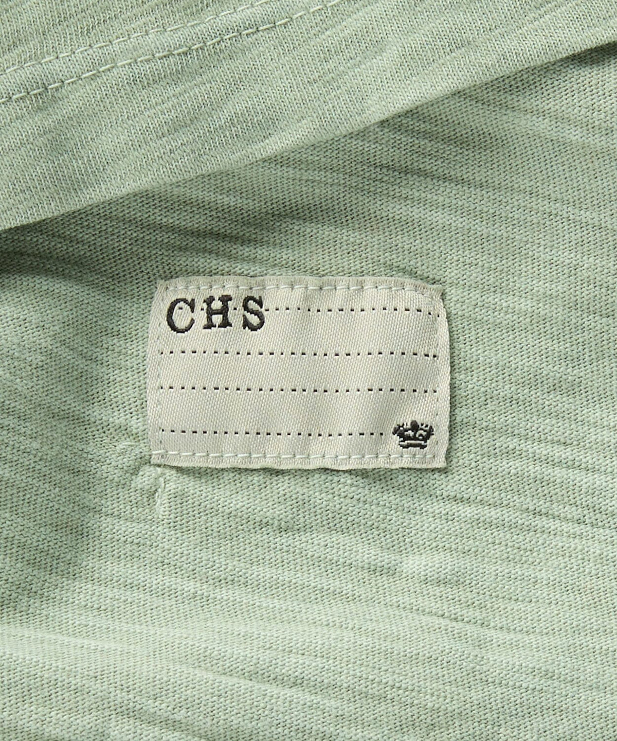 detail of a mens henley shirt