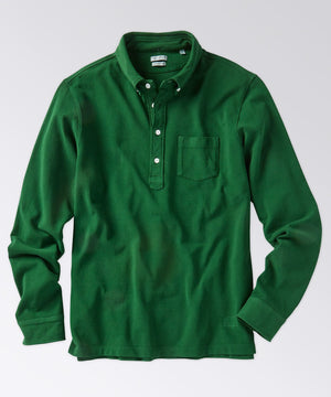 front of a mens long sleeve shirt