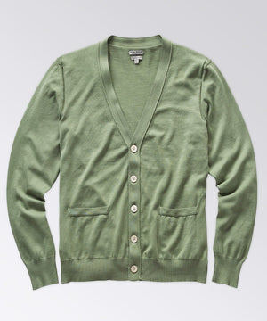 front of a cardigan