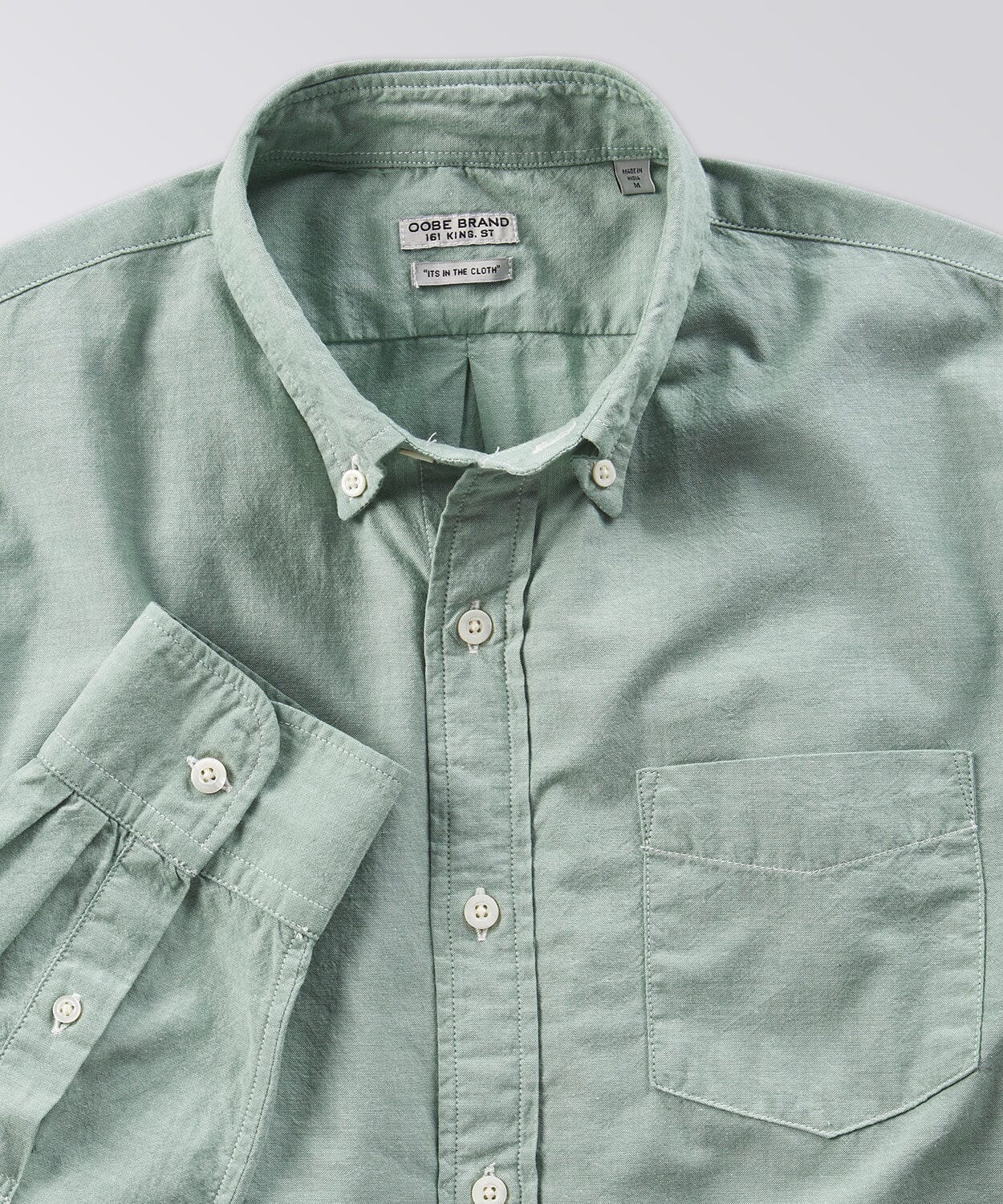 King Street Solid Oxford Shirt Button Downs OOBE BRAND 