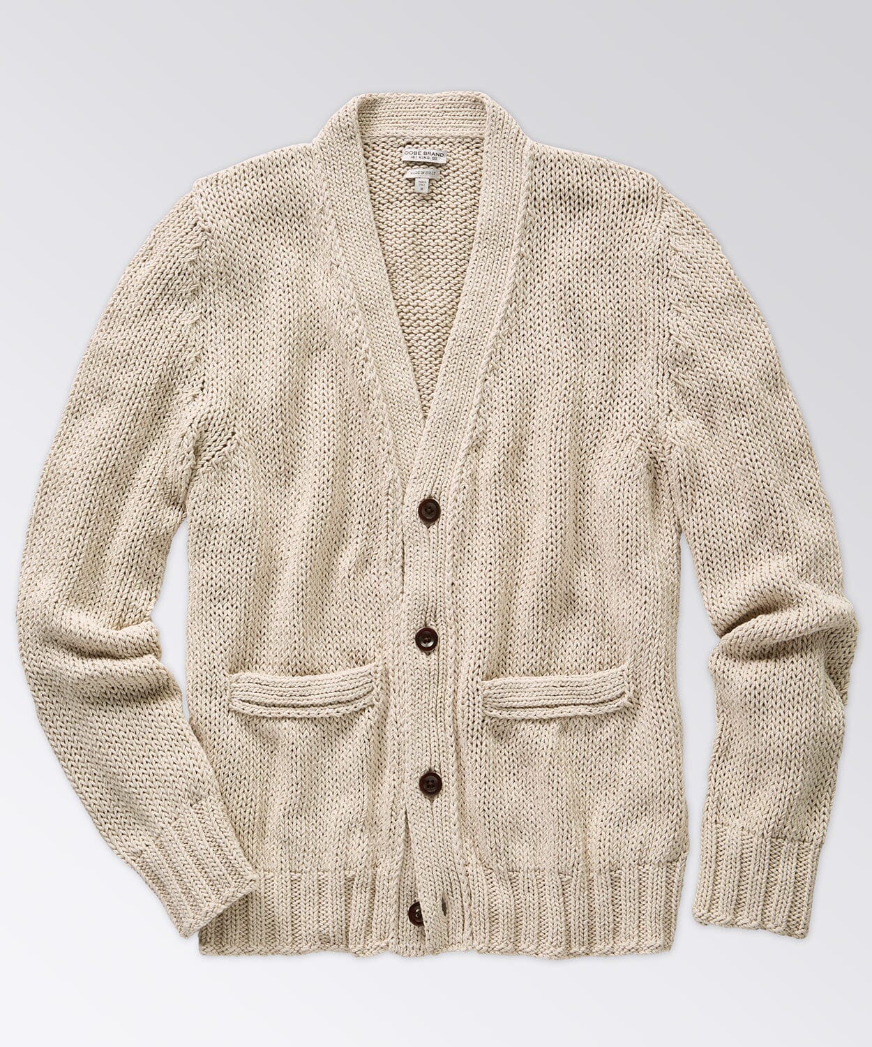 Sanford Cardigan Sweaters OOBE BRAND Stone S 