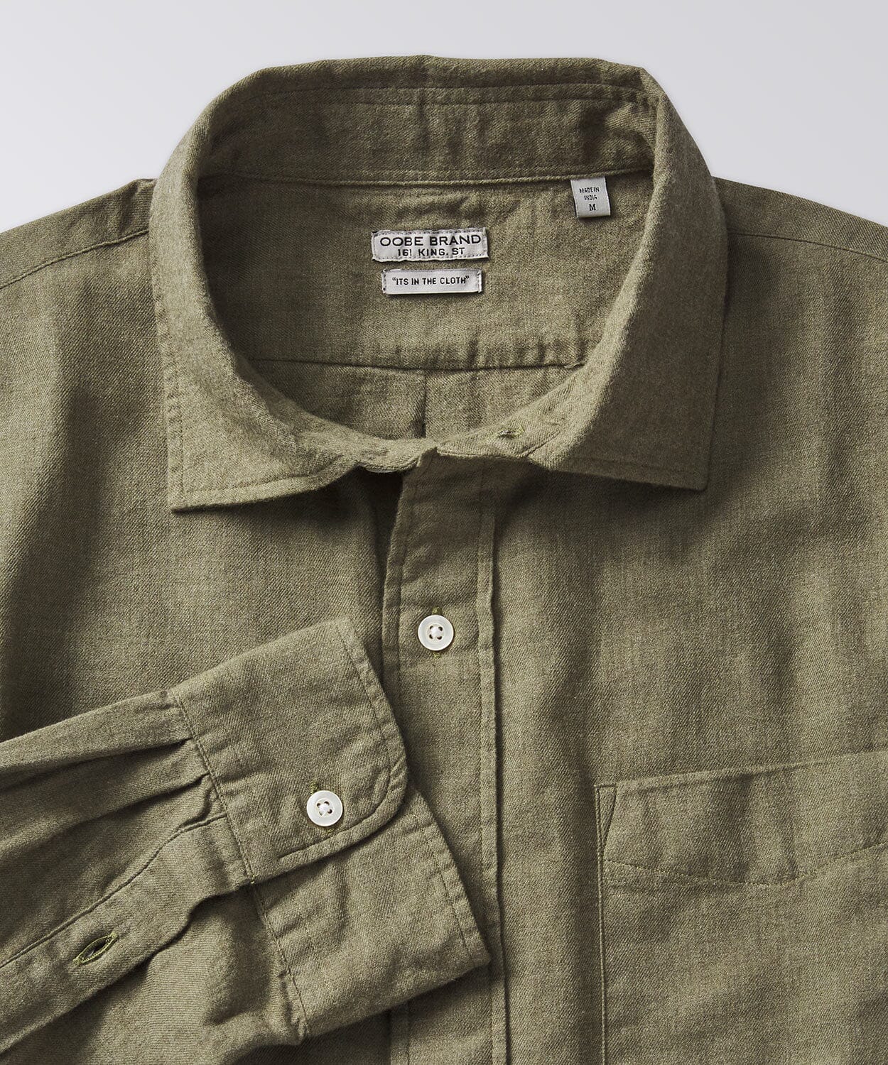 Excella Brushed Heather Solid Shirt Button Downs OOBE BRAND 
