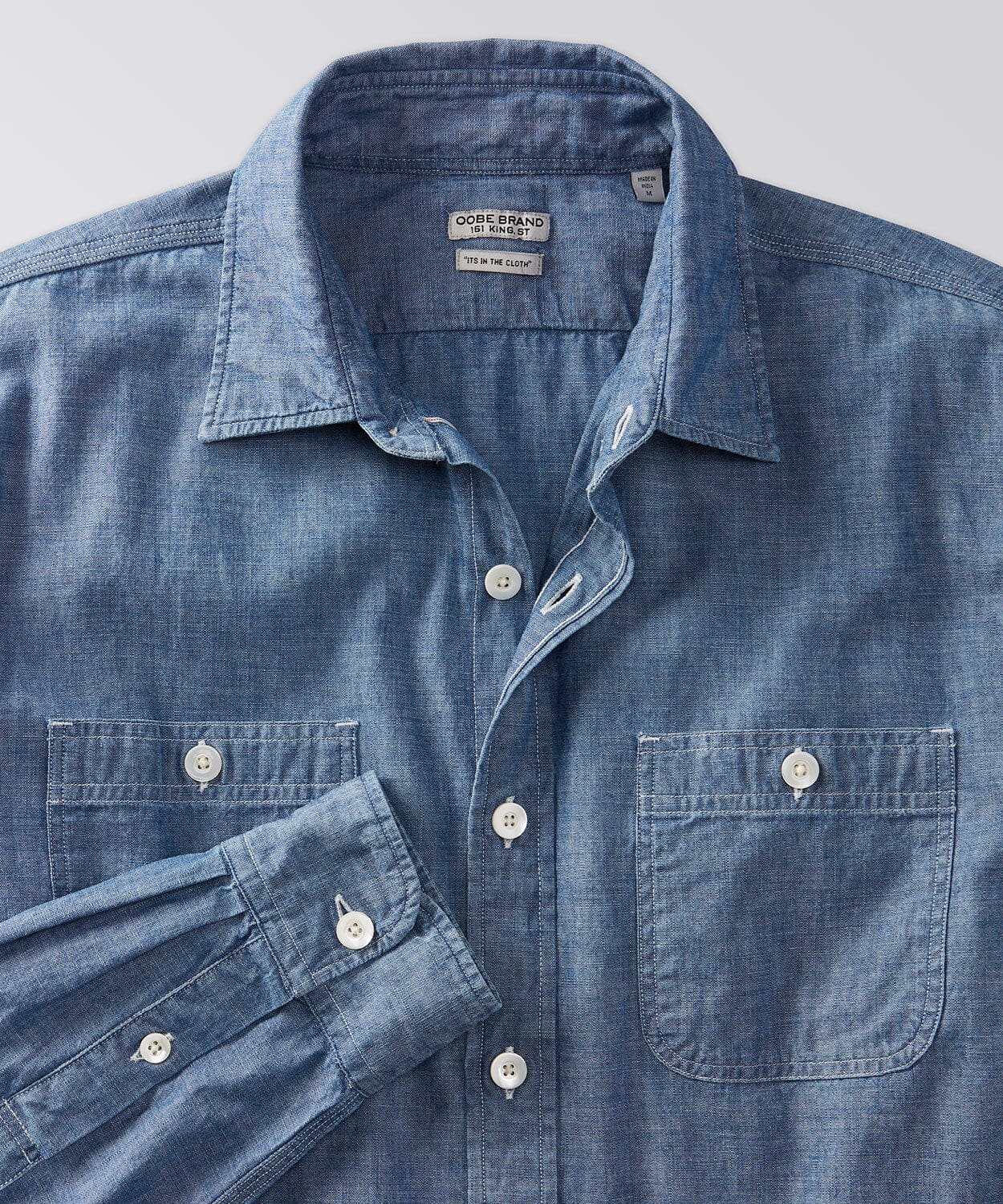 Marlan Chambray Workshirt Button Downs OOBE BRAND 