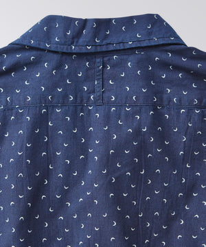 Stanton Indigo Print Camp Shirt