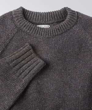 front of a mens crew neck sweater