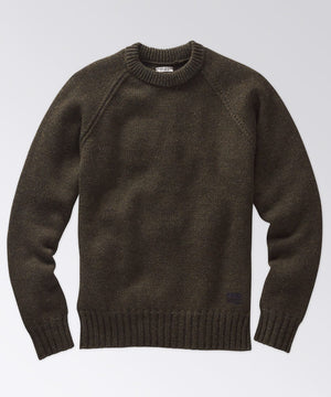 front of a mens crew neck sweater
