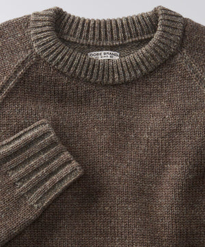 front of a mens crew neck sweater