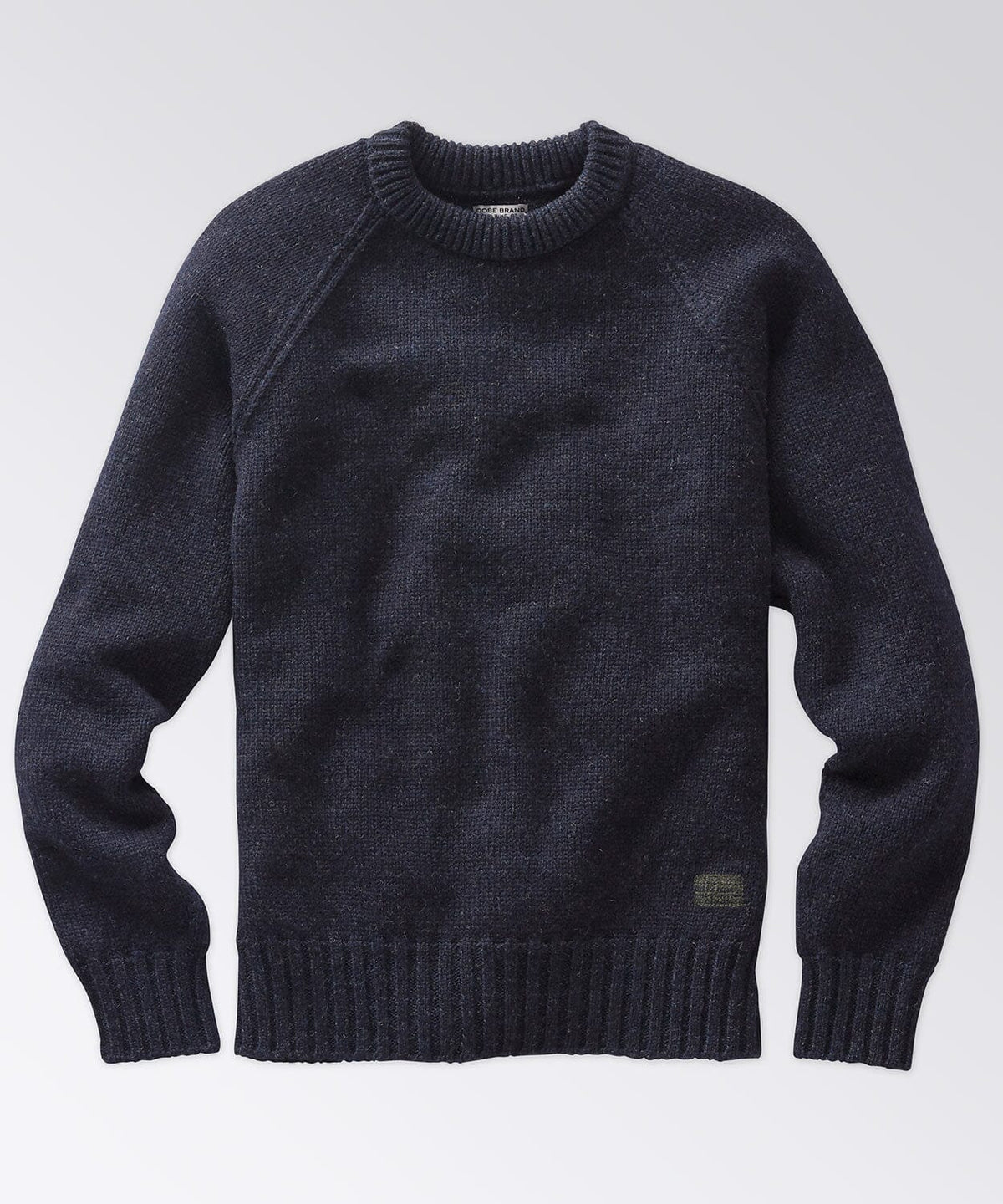 front of a mens crew neck sweater