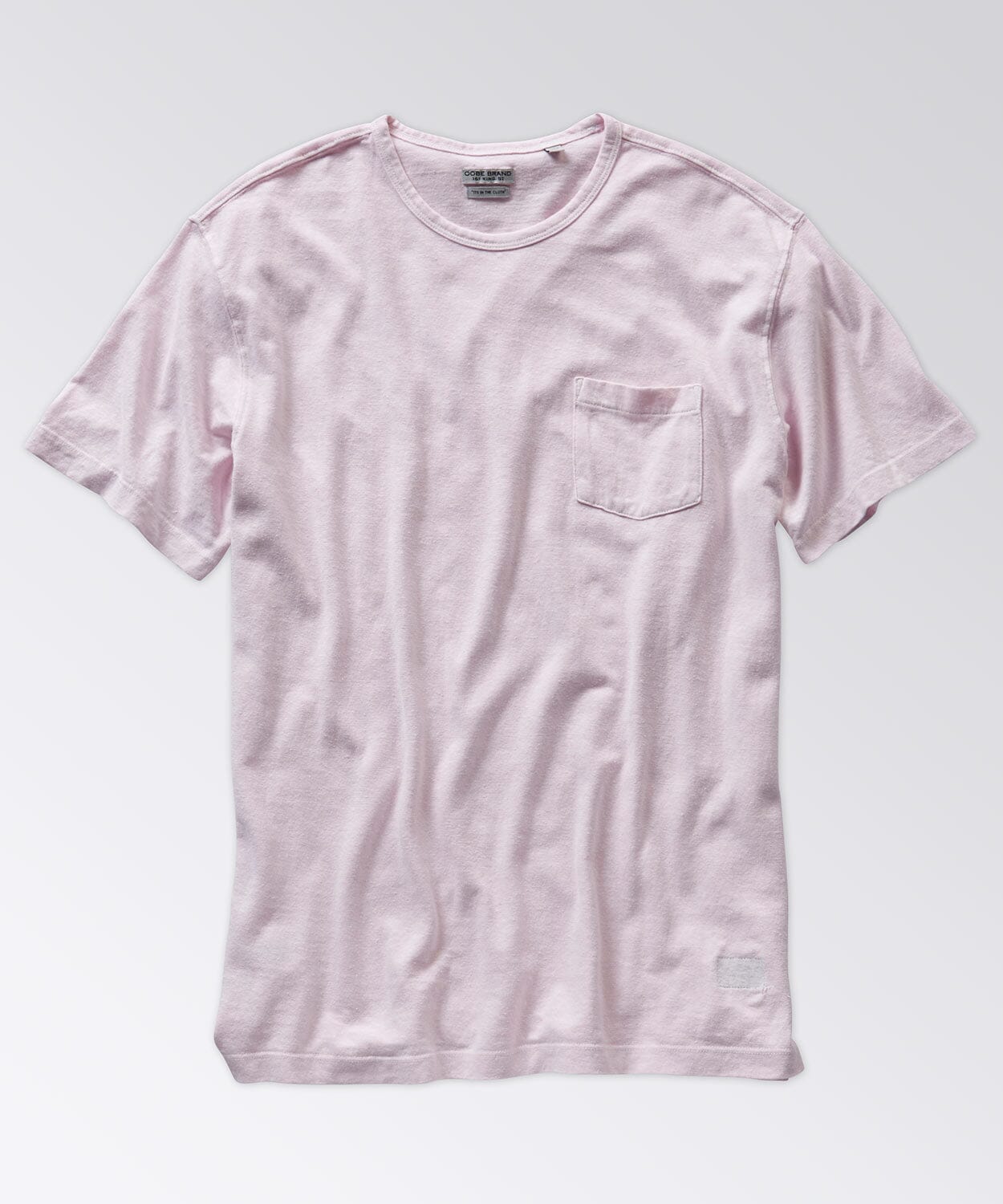 mens solid tee with pocket