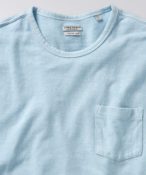 mens solid tee with pocket