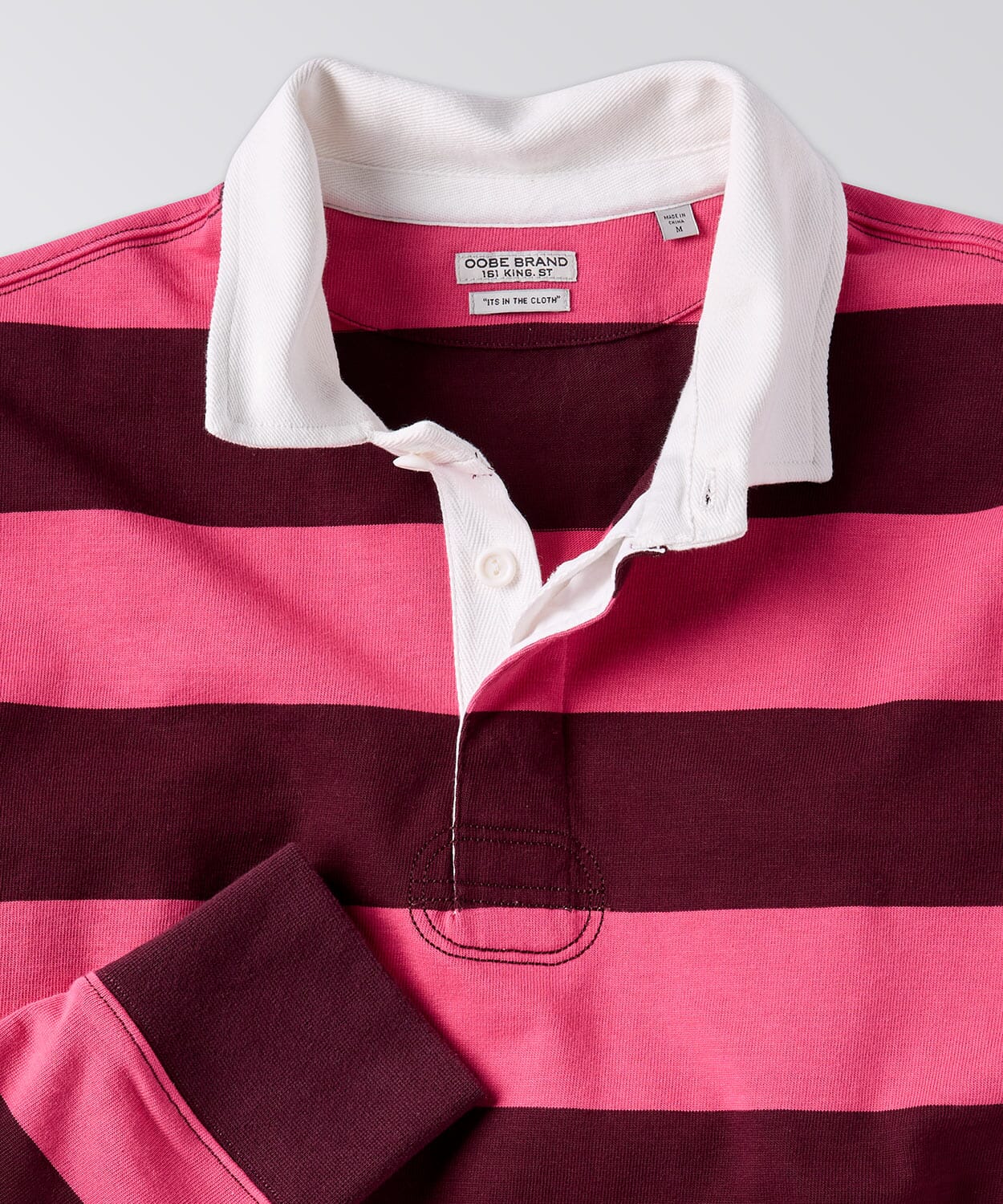 Pink Stripe Rugby Shirt