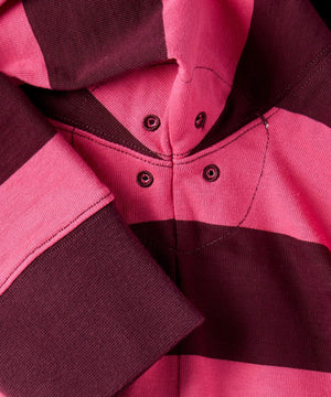 detail of a mens rugby shirt