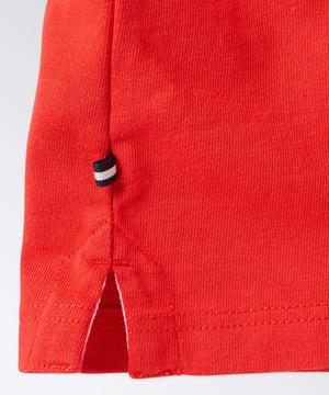 detail of a mens rugby shirt