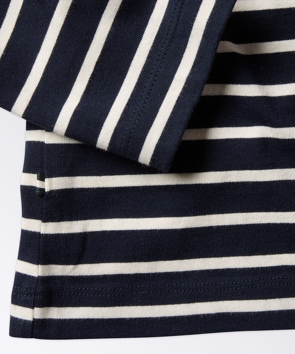 detail of a striped shirt for men