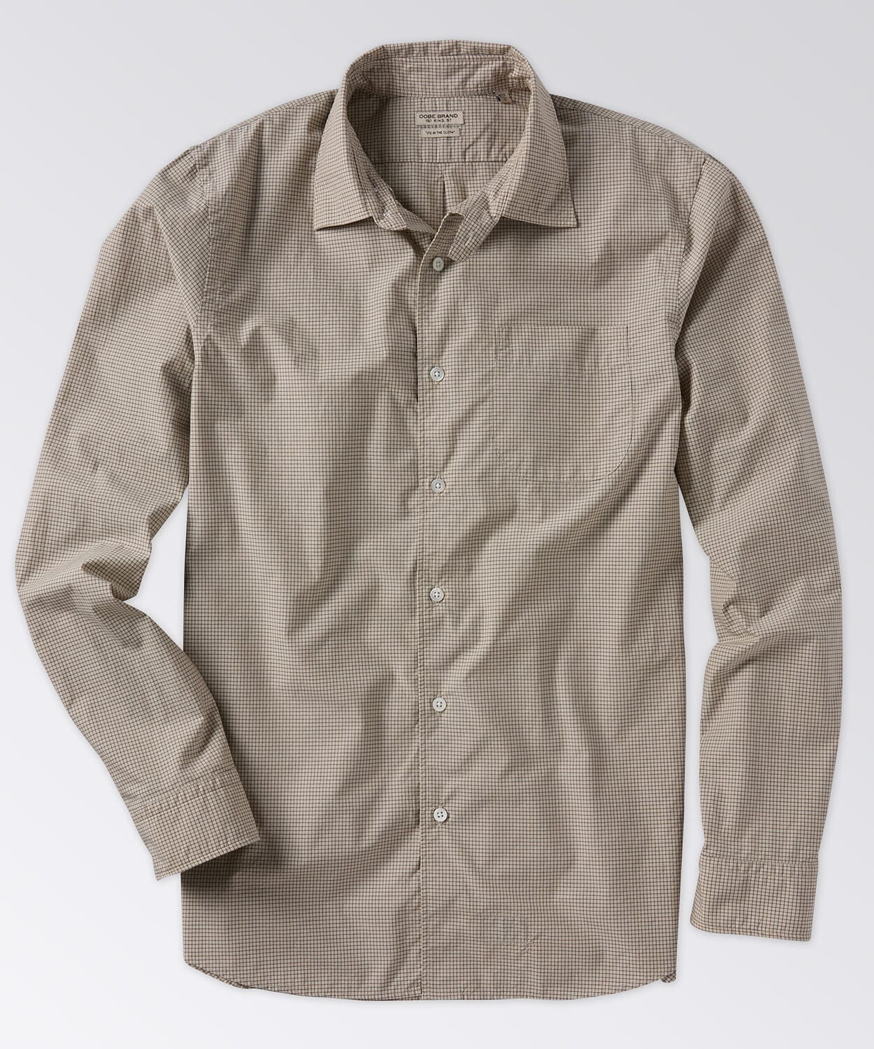 front of mens button down shirt