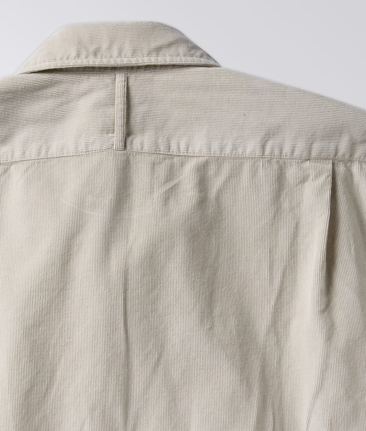 back of a corduroy shirt