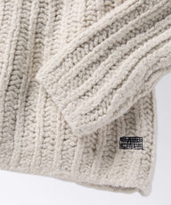 Mens Forde Mock Neck Cable Knit Sweater | OOBE BRAND